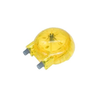 Cassette, Yellow, Peristaltic Pump Head, WP1000, 1 / 16" BPT Tubing, 4mm Hose Connections, 4 Rollers