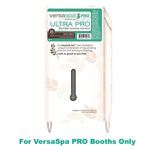 VersaSpa Pro Ultra Pro Bronzer Solution, Malibu, Smart Container, 1.4 Gallon